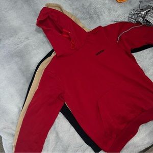 Men’s red adidas hoodie